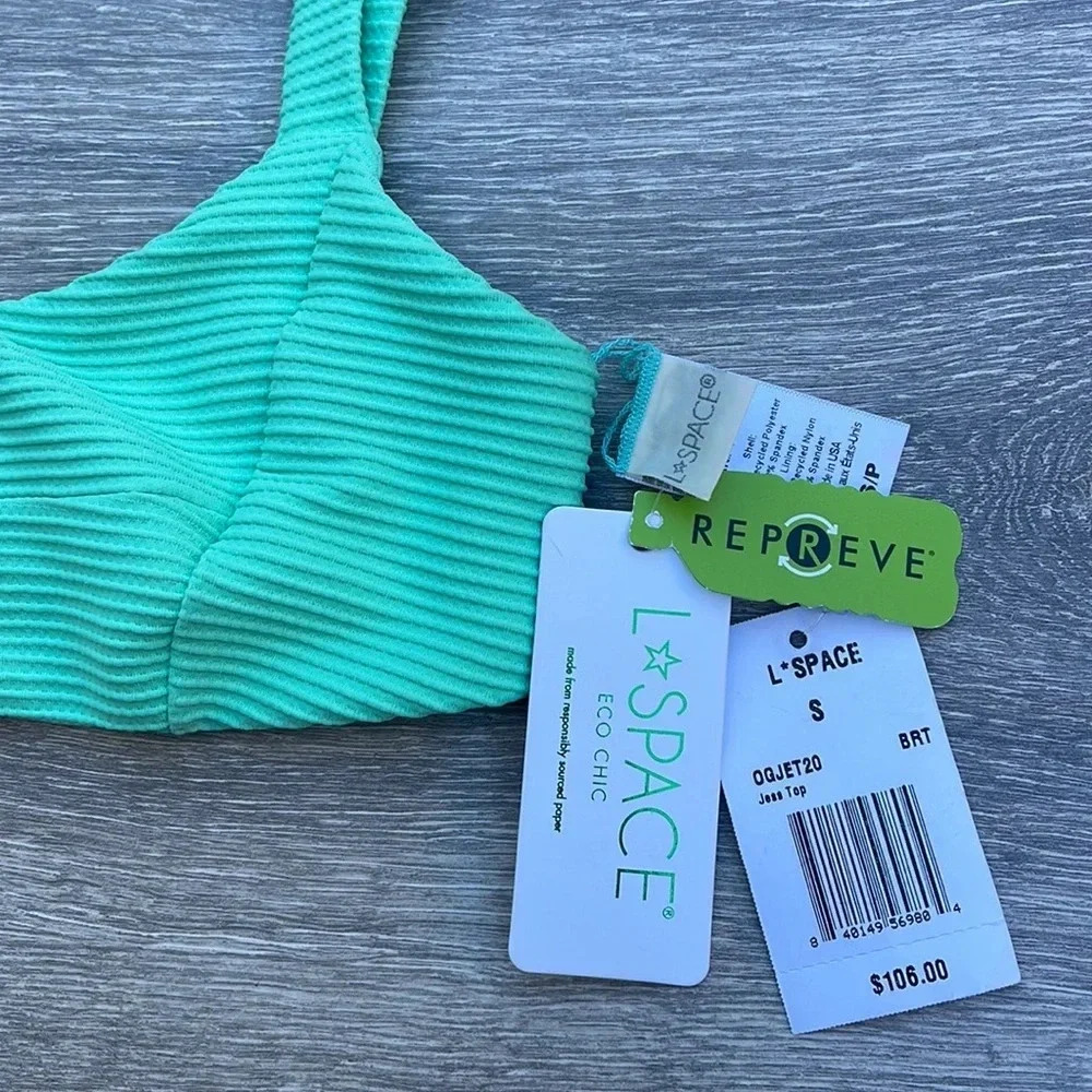 L*space Jess Bikini Top, bright teal - Picture 6 of 10